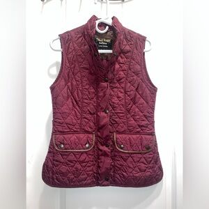Barbour for Land Rover women’s Quilted Burgundy Vest